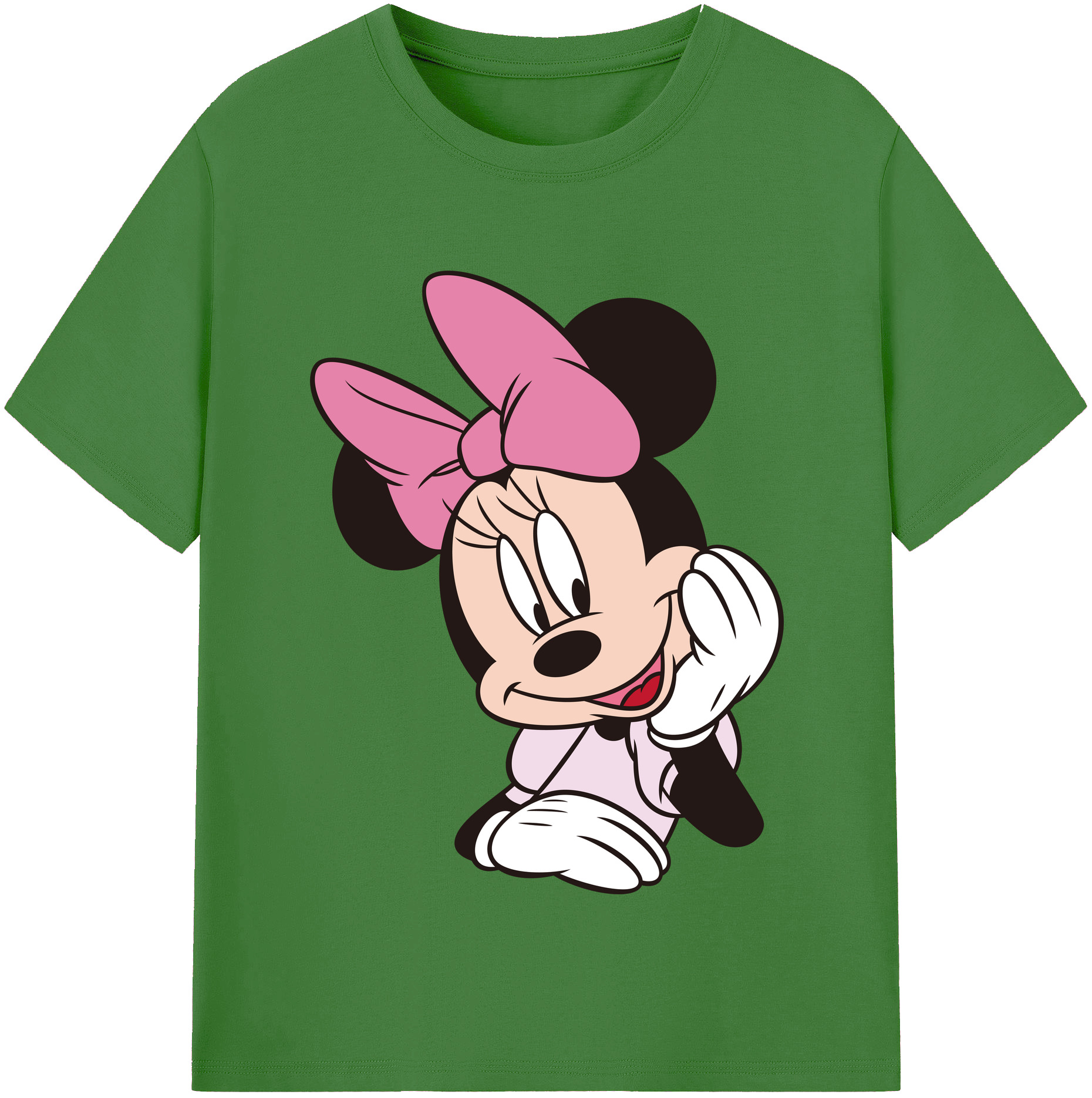（画像用） ミッキーマウス Mickey Mouse レディースカジュアルプリントTシャツ（綿100％）